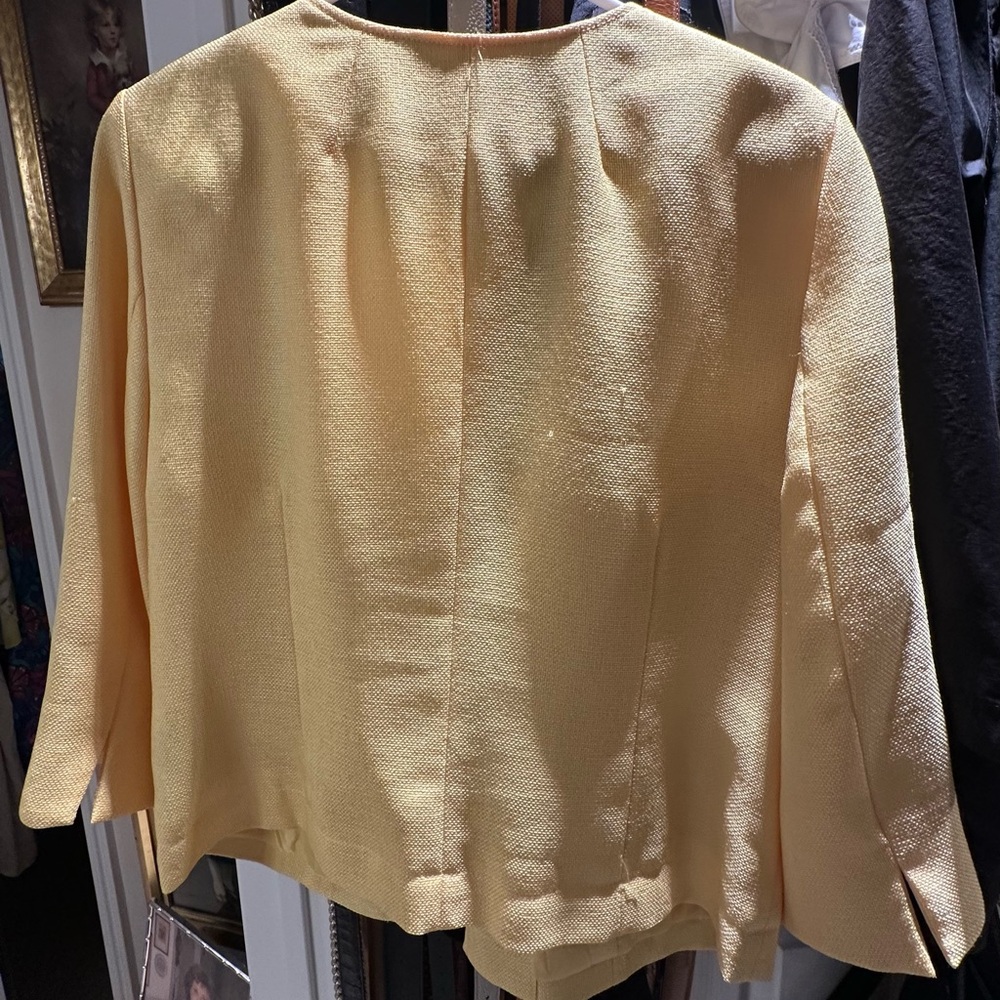 Yellow Textured Blazer